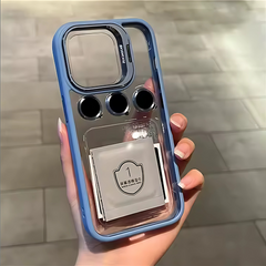 Luxury Case With Matching Metallic Lens Protector & Stand