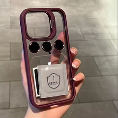 Luxury Case With Matching Metallic Lens Protector & Stand