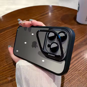 Luxury Case With Matching Metallic Lens Protector & Stand