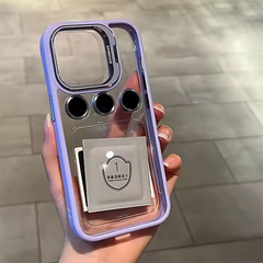 Luxury Case With Matching Metallic Lens Protector & Stand