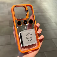 Luxury Case With Matching Metallic Lens Protector & Stand