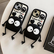 Cute 3D TPU Case Cartoon Black Eye