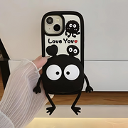Cute 3D TPU Case Cartoon Black Eye
