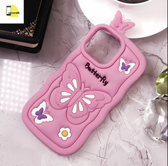Cute 3D Butterfly Cartoon Soft Case