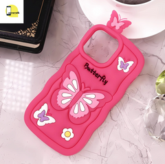Cute 3D Butterfly Cartoon Soft Case