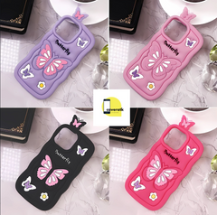 Cute 3D Butterfly Cartoon Soft Case