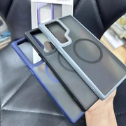 magsafe case with metal camera protection frame for samsung
