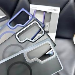 magsafe case with metal camera protection frame for samsung