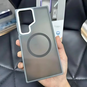 magsafe case with metal camera protection frame for samsung
