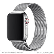 Stainless Steel Strap Band with Magnetic Closure for Apple Watch - silver