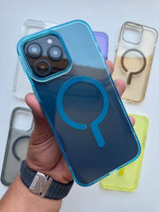 Neon Semi-Transparent Magsafe Case