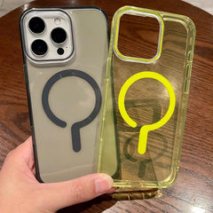 Neon Semi-Transparent Magsafe Case