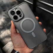 "MagSafe-Compatible Matte Silicone iPhone Case with Camera Lens Protection – Shockproof & Stylish Design"