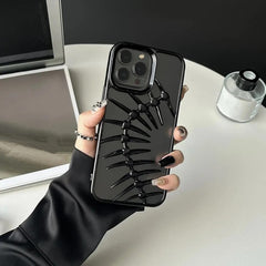 "3D Spine Design Shockproof iPhone Case – Edgy & Protective"