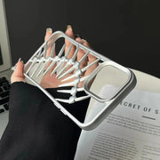 "3D Spine Design Shockproof iPhone Case – Edgy & Protective"