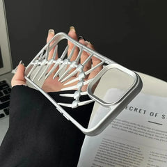 "3D Spine Design Shockproof iPhone Case – Edgy & Protective"