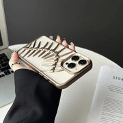 "3D Spine Design Shockproof iPhone Case – Edgy & Protective"
