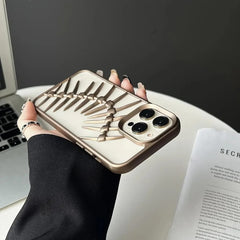 "3D Spine Design Shockproof iPhone Case – Edgy & Protective"