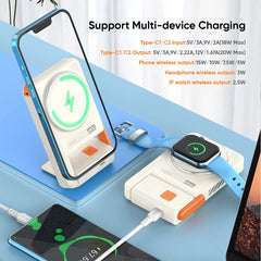 3-IN-1 Magnetic Wireless Charging Power Bank - PB7006