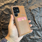 Leather Wallet Case with Card Holder for Samsung Galaxy