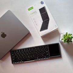 Green Wireless Keyboard With Touchpad