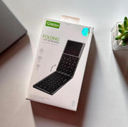 Green Wireless Keyboard With Touchpad