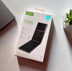 Green Wireless Keyboard With Touchpad