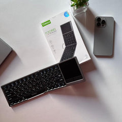 Green Wireless Keyboard With Touchpad