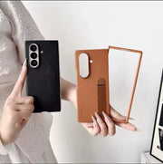Leather Stand Case for Samsung Galaxy Z Fold 7 – Slim Kickstand Cover