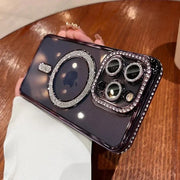 Luxury Diamond Case for iphone – Shockproof, Slim, Glitter Protective Cover with Camera Lens Protection