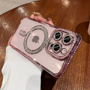 Luxury Diamond Case for iphone – Shockproof, Slim, Glitter Protective Cover with Camera Lens Protection