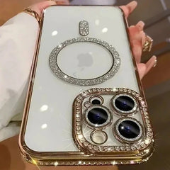 Luxury Diamond Case for iphone – Shockproof, Slim, Glitter Protective Cover with Camera Lens Protection