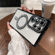 Luxury Diamond Case for Samsung  – Shockproof, Slim, Glitter Protective Cover with Camera Lens Protection