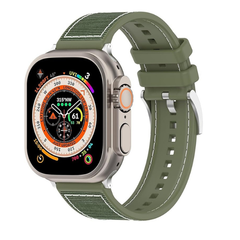 Sport Silicone Nylon Band Designed for Apple Watch Band 49mm 46mm 45mm 44mm 42mm