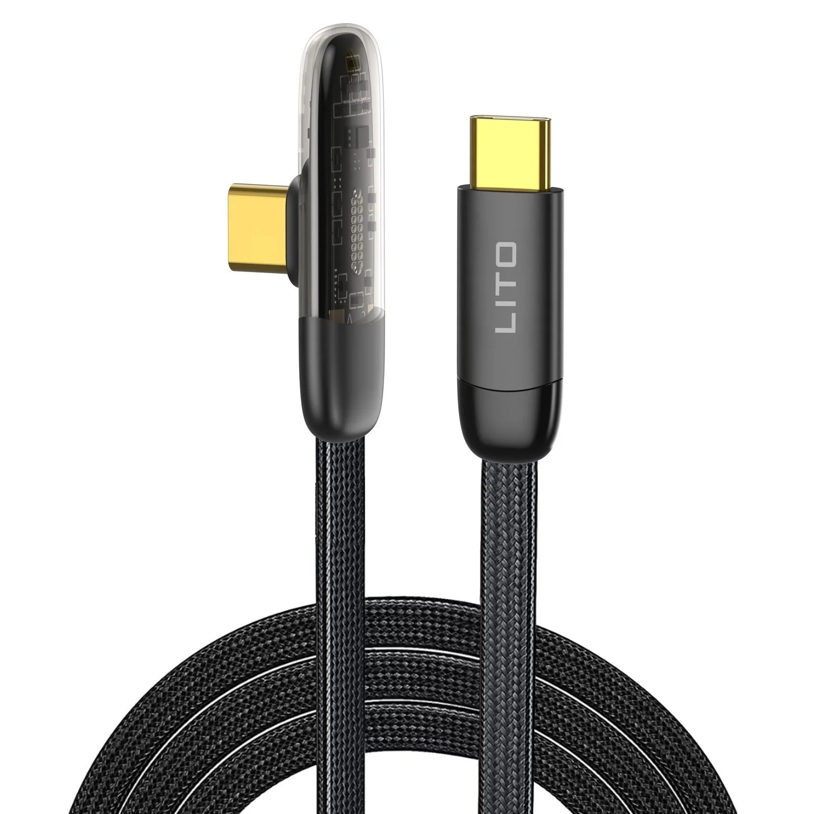 Lito elbow Gaming Flat Braided Cable 60w