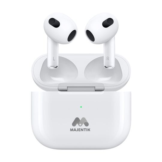 Majentik Buds 3 ANC Wireless charging with noise cancelation - White