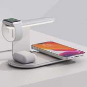 Majentik 4 IN 1 Wireless Charger, 15 Watt, Black - MW-17