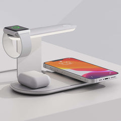 Majentik 4 IN 1 Wireless Charger, 15 Watt, Black - MW-17