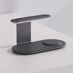 Majentik 4 IN 1 Wireless Charger, 15 Watt, Black - MW-17