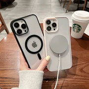 جراب لهاتف ايفون ١١ يدعم الشحن اللاسلكي ماجسيف مضاد للصدمات magsafe case for iphone 11