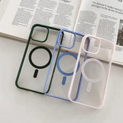 جراب لهاتف ايفون ١١ يدعم الشحن اللاسلكي ماجسيف مضاد للصدمات magsafe case for iphone 11