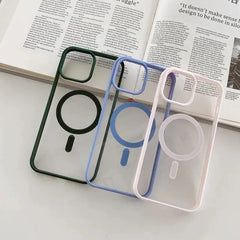 جراب لهاتف ايفون ١١ يدعم الشحن اللاسلكي ماجسيف مضاد للصدمات magsafe case for iphone 11