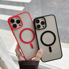 جراب لهاتف ايفون ١١ يدعم الشحن اللاسلكي ماجسيف مضاد للصدمات magsafe case for iphone 11