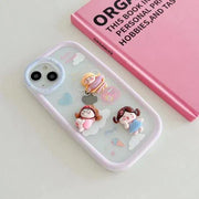 cute angel cover for iphone  . 3d case