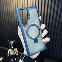 Magnetic Grip With Metal Rang Case for Samsung