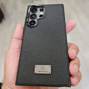 Carbon Fiber Case with Metal Edges for Samsung Camera Protection