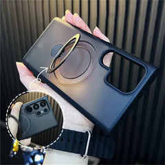 Magnetic Grip With Metal Rang Case for Samsung