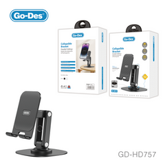 Go-Des Foldable 360° Rotating Metal Stand GD-HD757