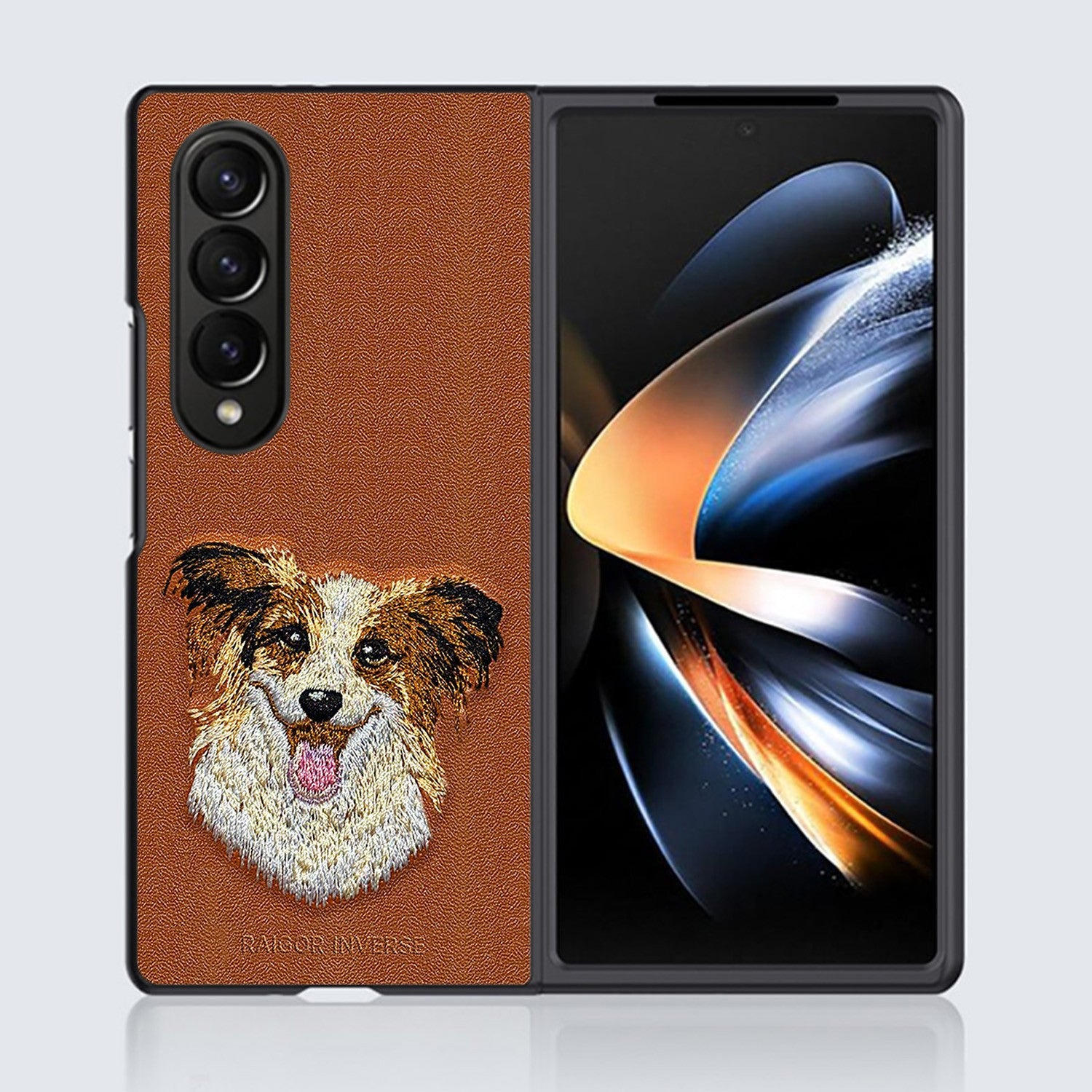 Shockproof Leather Premium Back Case Cover for Samsung Z Fold 4